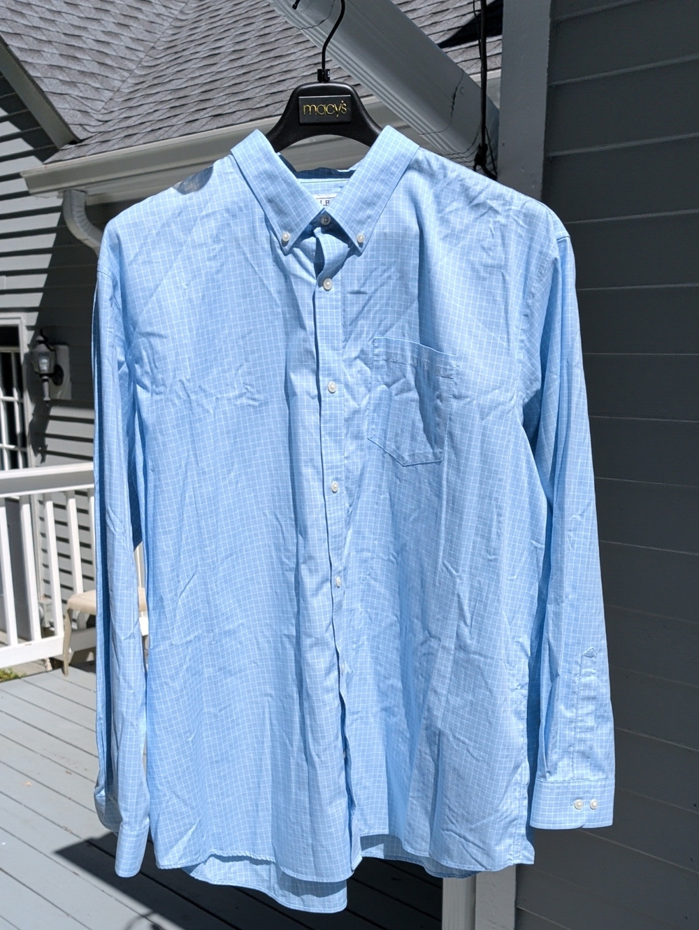 Light Blue Men's Button-Down Dress Shirt